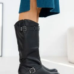 The Fashion Project Μπότες Casual με ζωνάκια - Μαύρο