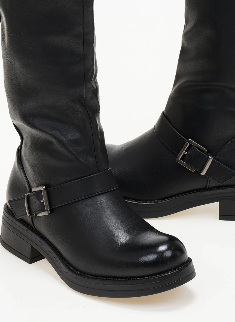 The Fashion Project Μπότες Casual με ζωνάκια - Μαύρο - Image 3