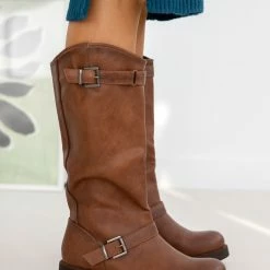 The Fashion Project Μπότες Casual με ζωνάκια - Ταμπά