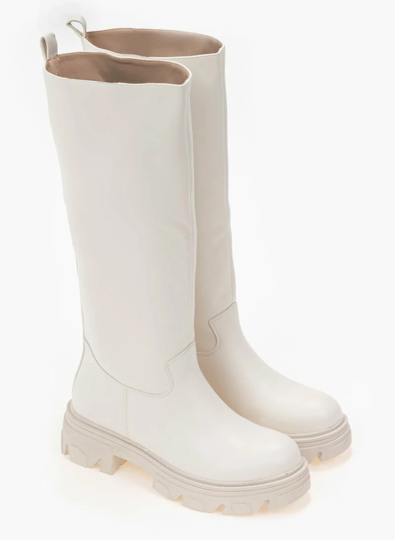 The Fashion Project Μπότες Chunky χωρίς φερμουάρ - Λευκό - Image 3