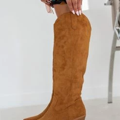 The Fashion Project Μπότες Cowboy μυτερές - Ταμπά