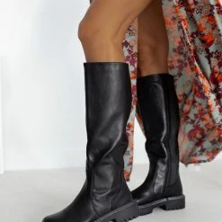 The Fashion Project Μπότες με λάστιχο στα πλάι - Μαύρο