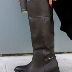 The Fashion Project Μπότες ιππασίας με μεταλλικό διακοσμητικό - Καφέ