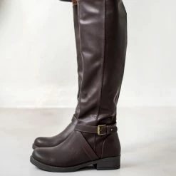 The Fashion Project Μπότες ιππασίας με ζωνάκι - Καφέ