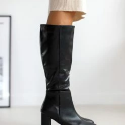 The Fashion Project Μπότες με λεπτή φιάπα - Μαύρο