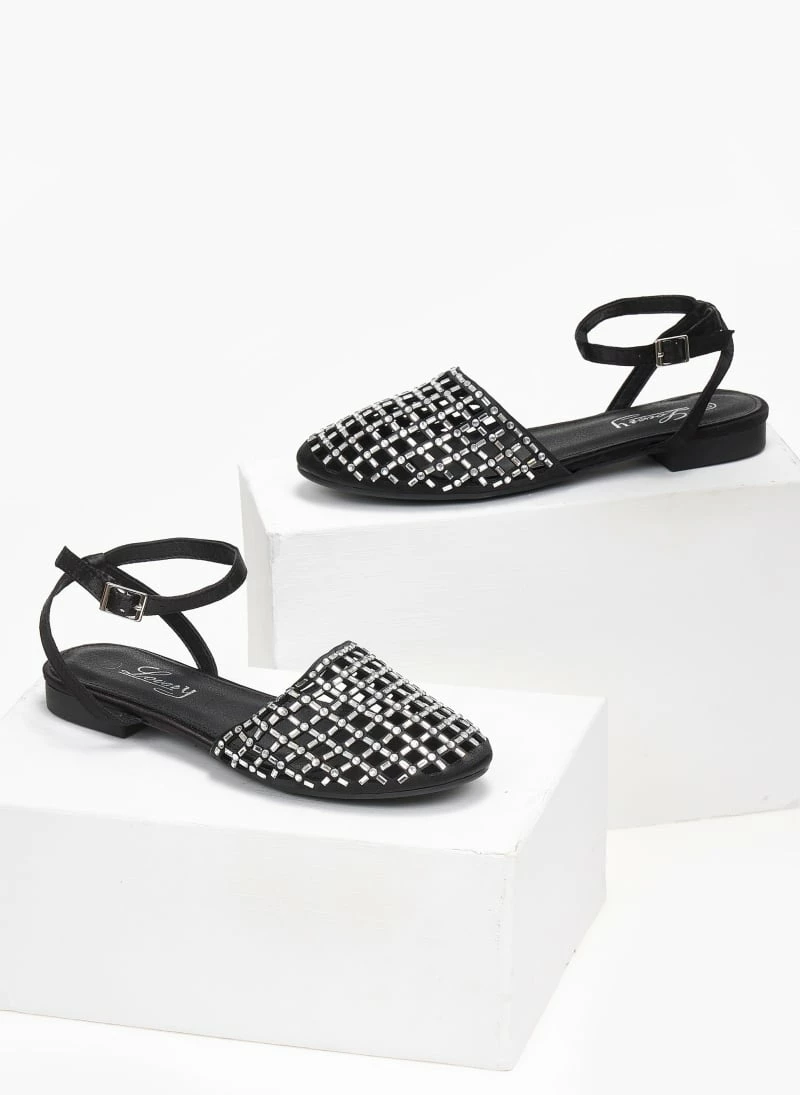 The Fashion Project Μπαλαρίνες με στρας - Μαύρο - Image 3