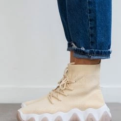 The Fashion Project Sneakers μποτάκια Slip On - Μπεζ