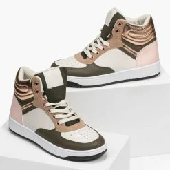 The Fashion Project Sneakers μποτάκια με καπιτονέ σχέδιο - Χακί