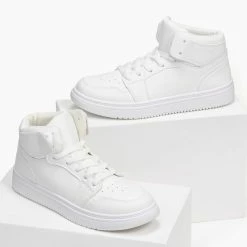 The Fashion Project Sneakers μποτάκια με Suede λεπτομέρειες - Λευκό