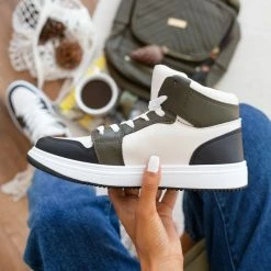 The Fashion Project Sneakers μποτάκια με Suede λεπτομέρειες - Λαδί