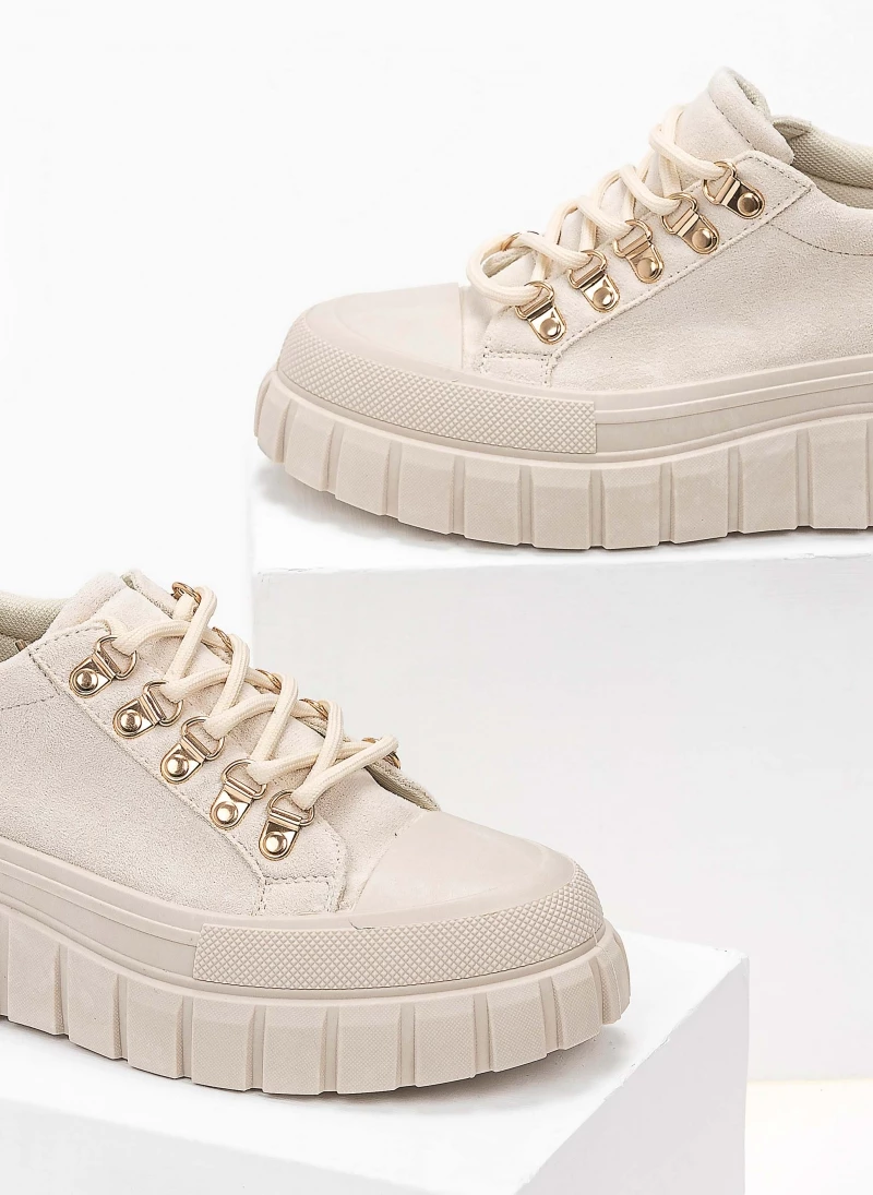 The Fashion Project Sneakers Chunky Suede - Μπεζ - Image 6