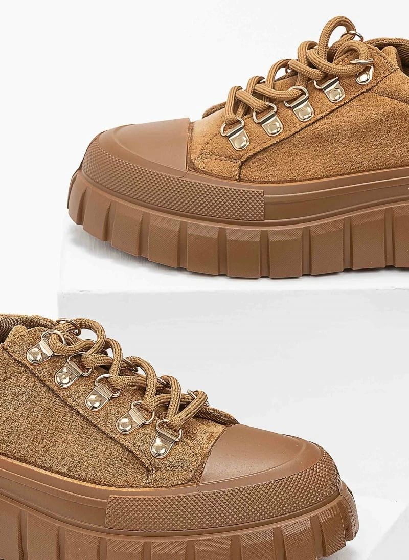 The Fashion Project Sneakers Chunky Suede - Πούρο - Image 2