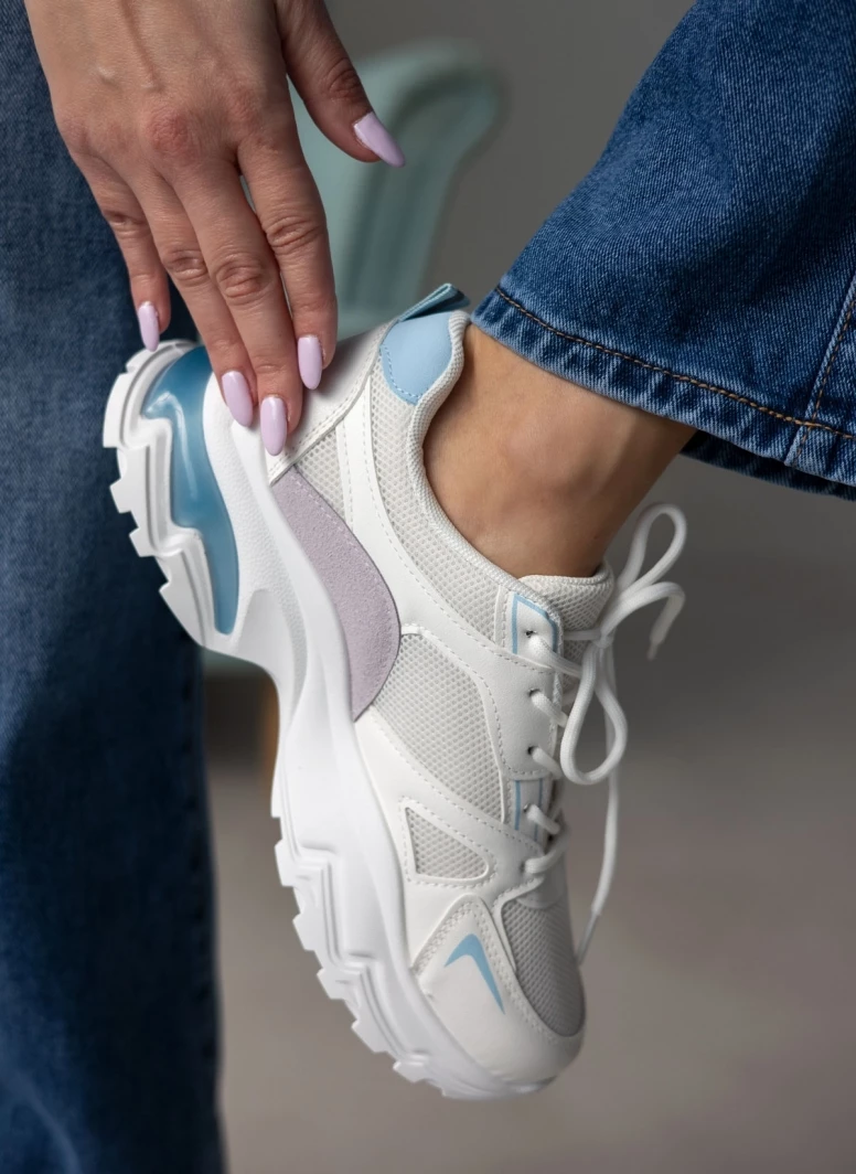 The Fashion Project Sneakers Chunky σε συνδυασμούς υλικών - Γαλάζιο - Image 4