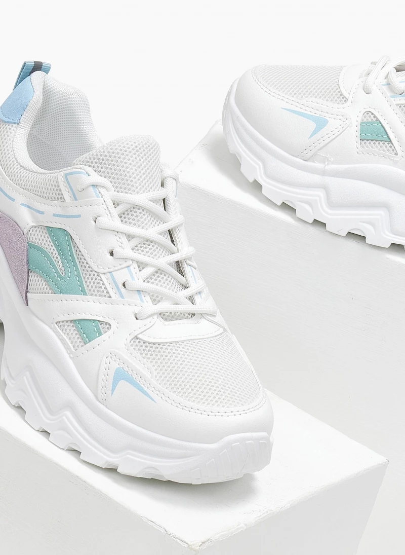 The Fashion Project Sneakers Chunky σε συνδυασμούς υλικών - Γαλάζιο - Image 6