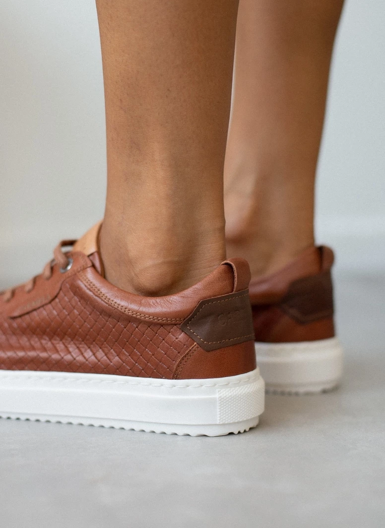 Sneakers δερμάτινα με Pattern Carmela 160214 - Ταμπά - Image 4