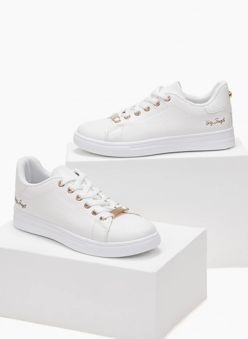 The Fashion Project Sneakers με μεταλλικές λεπτομέρειες - Λευκό - Image 4