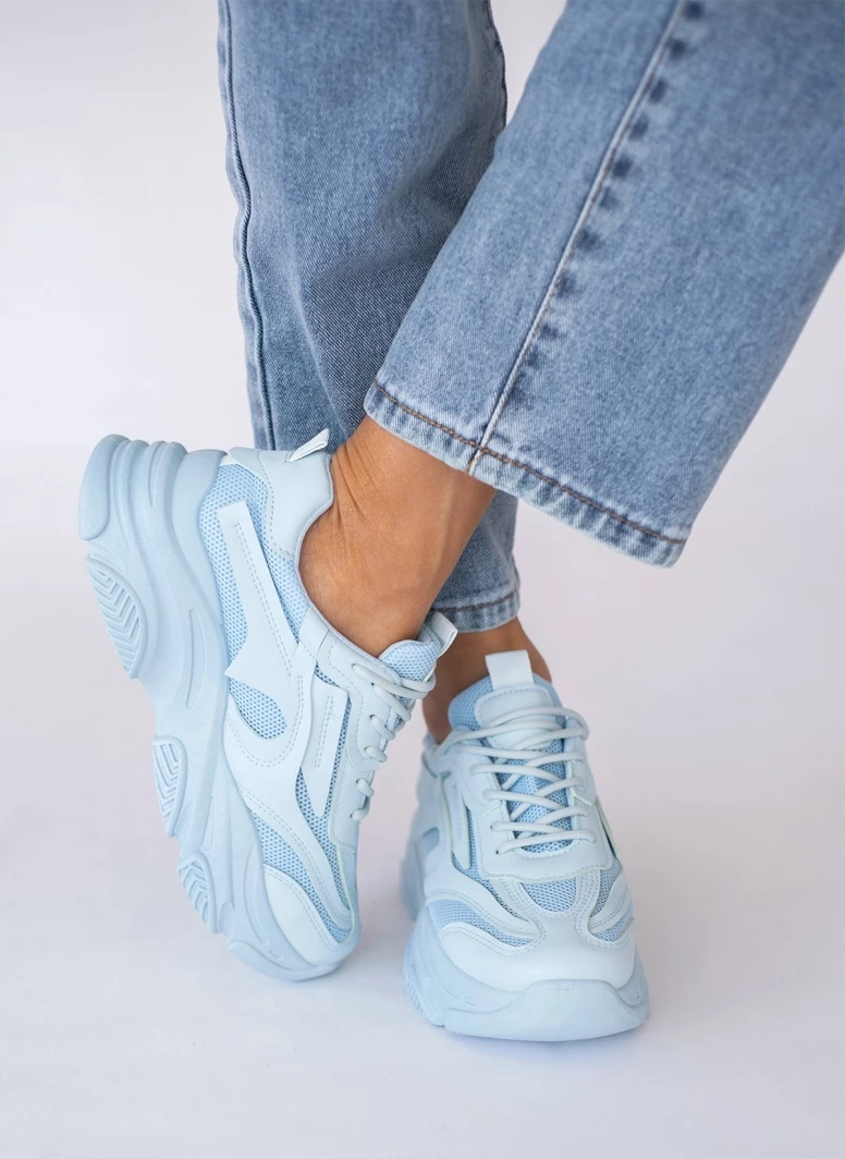 The Fashion Project Sneakers Chunky με διάτρητο ύφασμα - Γαλάζιο - Image 7