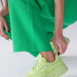 The Fashion Project Sneakers Chunky με διάτρητο ύφασμα - Λαχανί