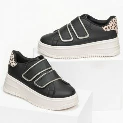 The Fashion Project Sneakers με διπλή σόλα και Glitter - Μαύρο