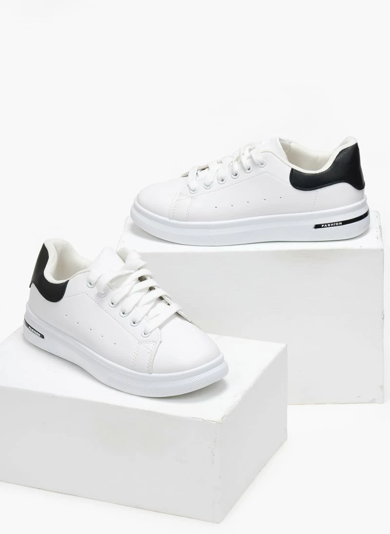 The Fashion Project Sneakers με διχρωμία - Λευκό/Μαύρο - Image 6