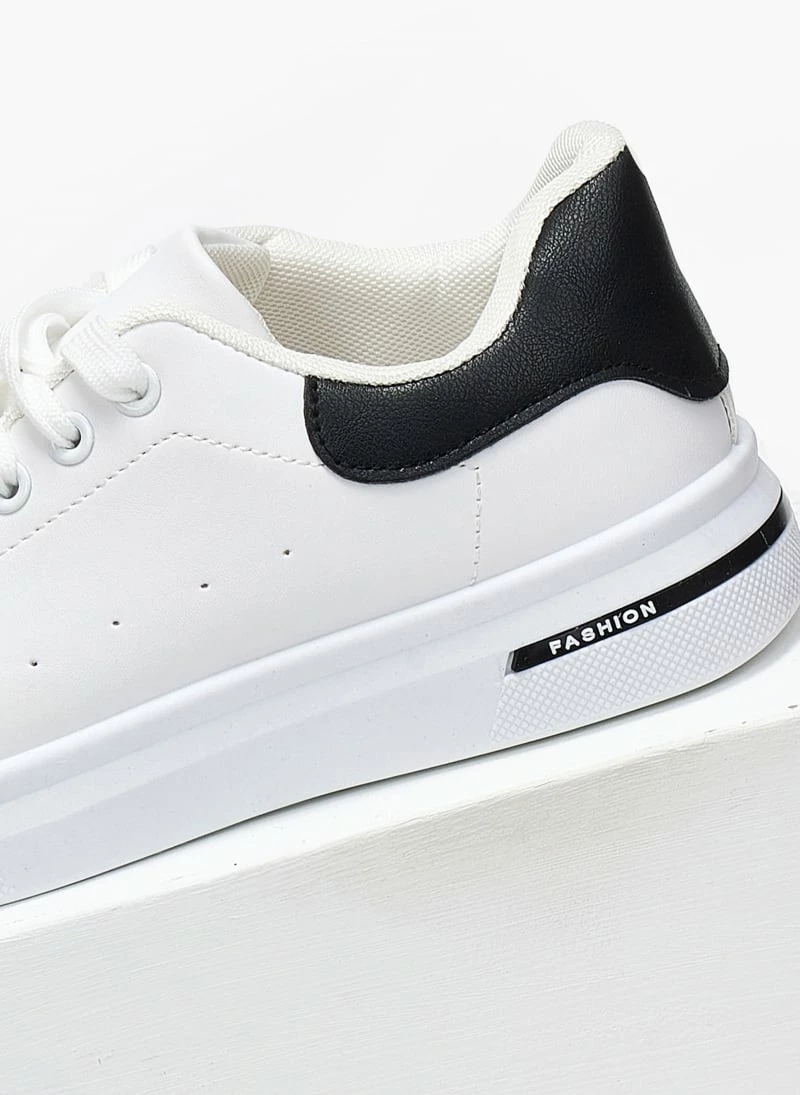 The Fashion Project Sneakers με διχρωμία - Λευκό/Μαύρο - Image 5