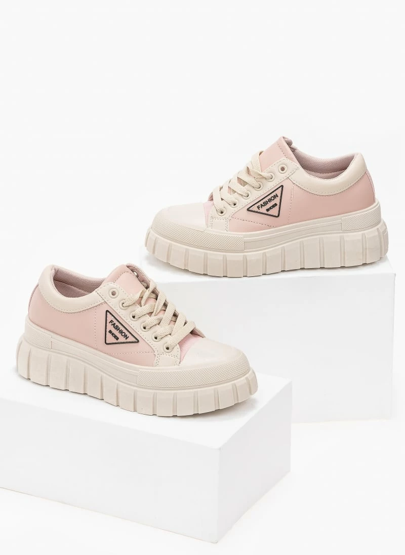 The Fashion Project Sneakers Chunky με διχρωμία - Ροζ - Image 2