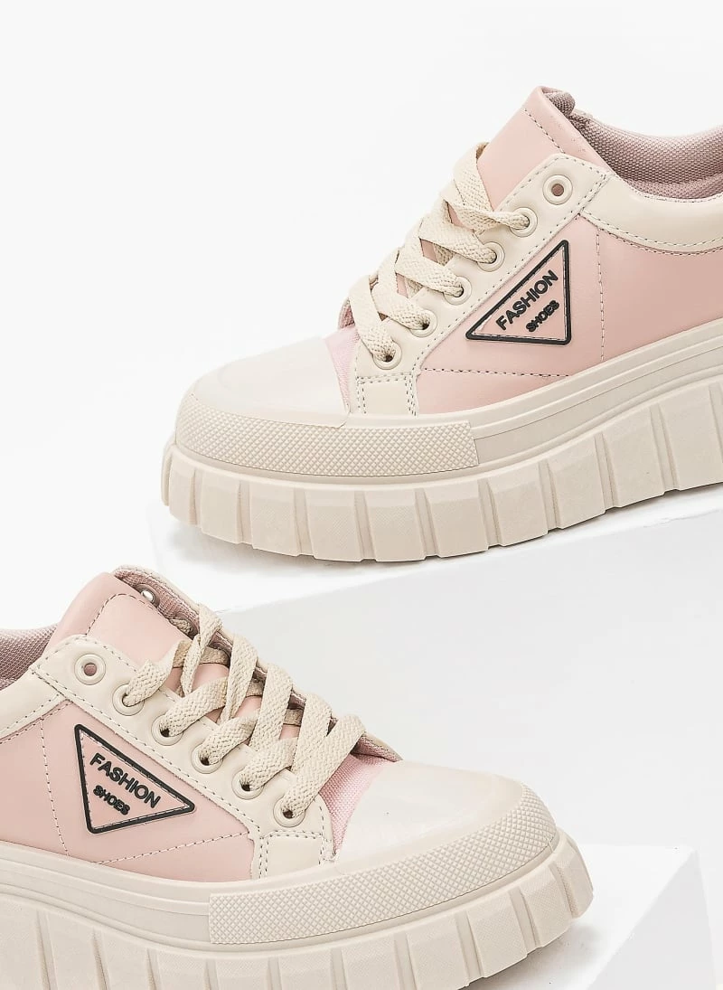 The Fashion Project Sneakers Chunky με διχρωμία - Ροζ - Image 4