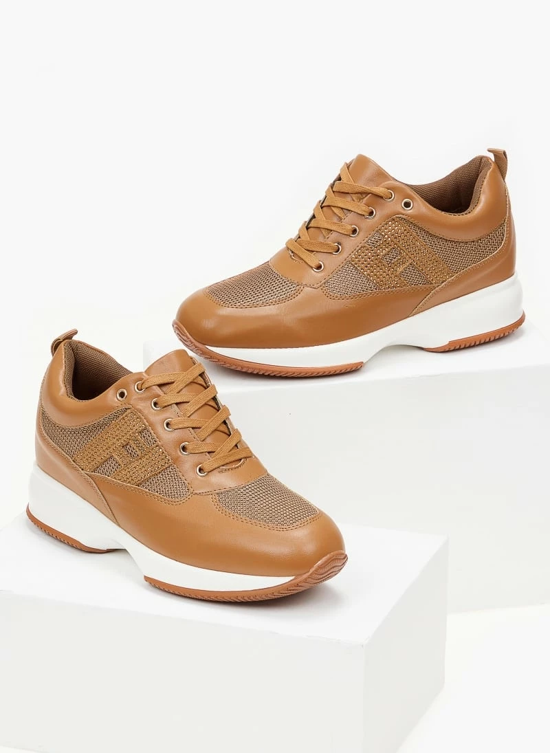 The Fashion Project Sneakers με εσωτερικό τακούνι - Ταμπά - Image 5