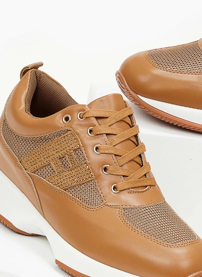 The Fashion Project Sneakers με εσωτερικό τακούνι - Ταμπά - Image 4