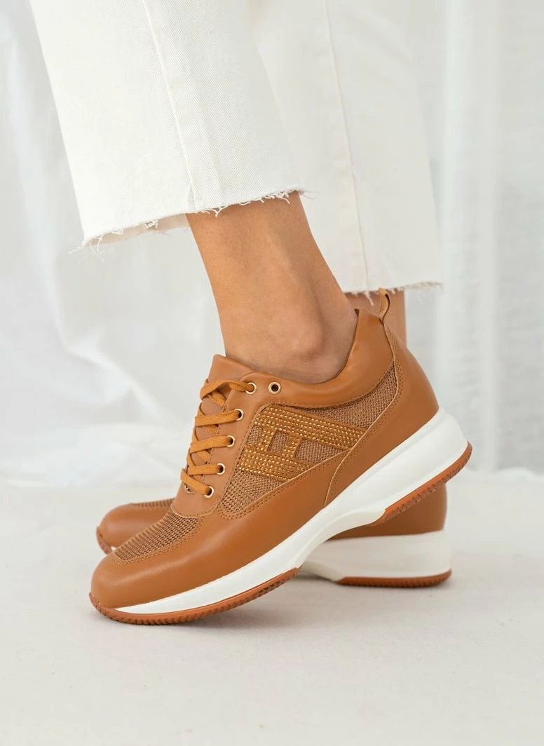 The Fashion Project Sneakers με εσωτερικό τακούνι - Ταμπά - Image 7