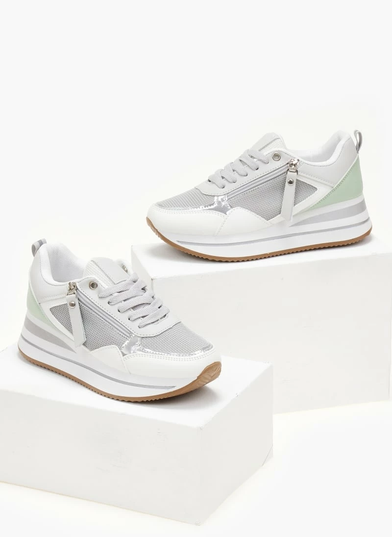 The Fashion Project Sneakers με φερμουάρ - Γκρι - Image 5
