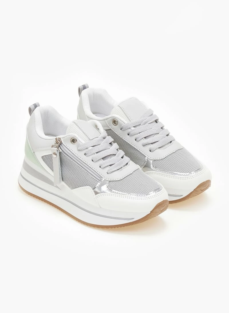 The Fashion Project Sneakers με φερμουάρ - Γκρι - Image 6