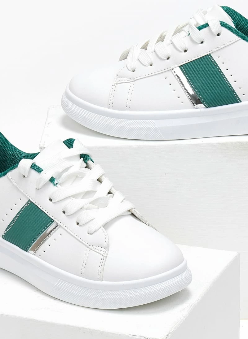 The Fashion Project Sneakers με λεπτομέρεια μεταλλικό χρώμα - Πράσινο - Image 2