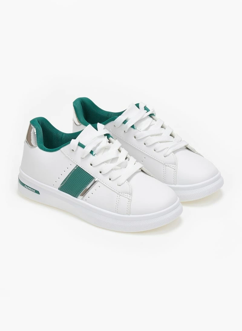 The Fashion Project Sneakers με λεπτομέρεια μεταλλικό χρώμα - Πράσινο - Image 4