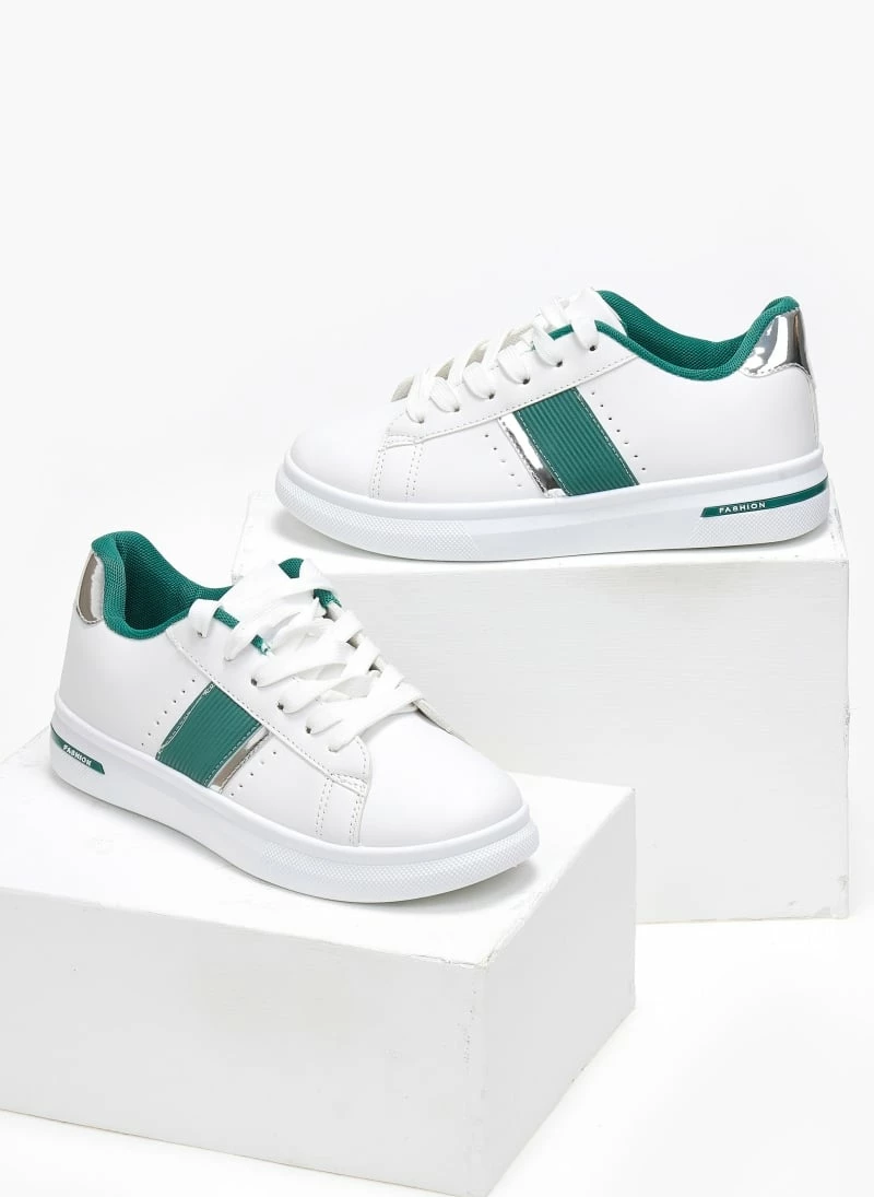 The Fashion Project Sneakers με λεπτομέρεια μεταλλικό χρώμα - Πράσινο - Image 3