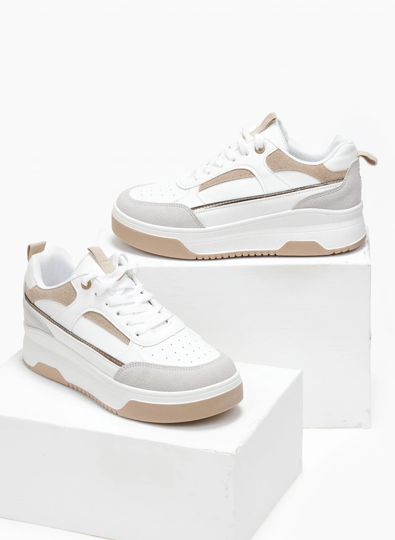 The Fashion Project Sneakers με Suede λεπτομέρειες - Μπεζ - Image 2