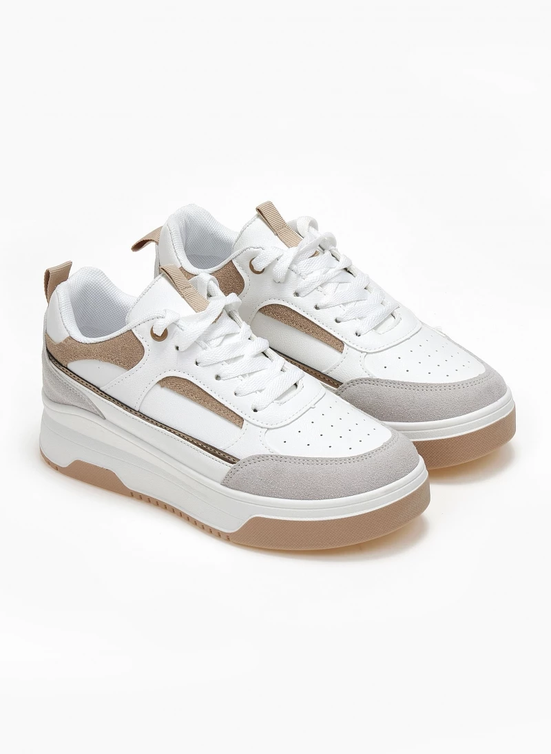 The Fashion Project Sneakers με Suede λεπτομέρειες - Μπεζ - Image 4