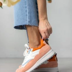 The Fashion Project Sneakers με συνδιασμό χρωμάτων - Ροδακινί