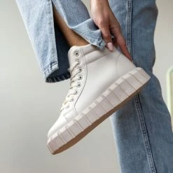 The Fashion Project Sneakers μποτάκια με σχέδιο στη σόλα - Μπεζ