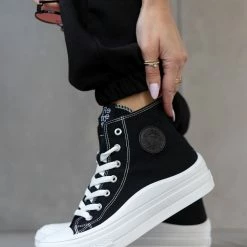 Xti Footwear Sneakers μποτάκια πάνινα Refresh 170676 - Μαύρο