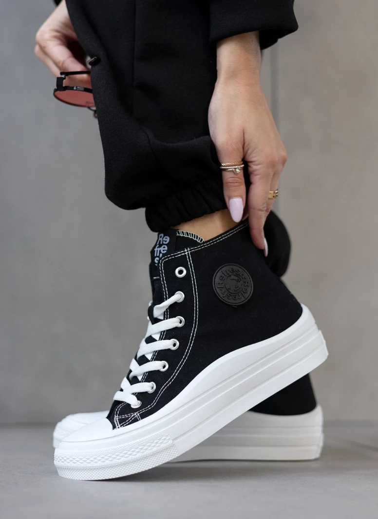 Xti Footwear Sneakers μποτάκια πάνινα Refresh 170676 - Μαύρο