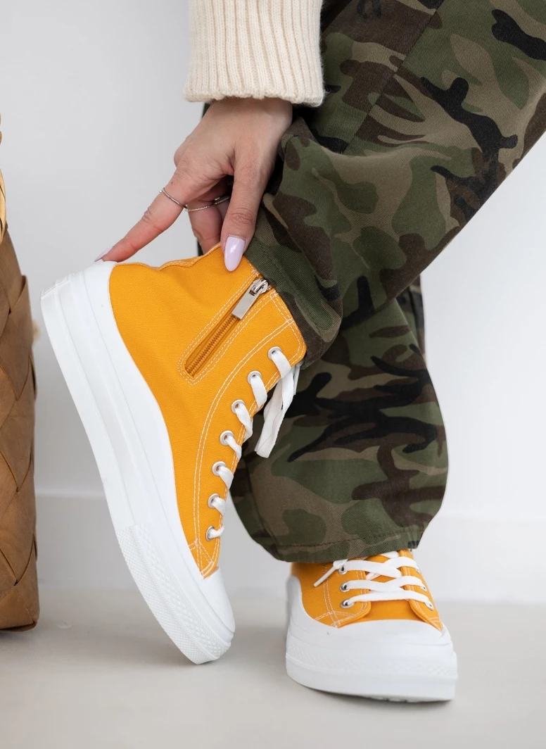 Xti Footwear Sneakers μποτάκια πάνινα Refresh 170676 - Μουσταρδί - Image 5