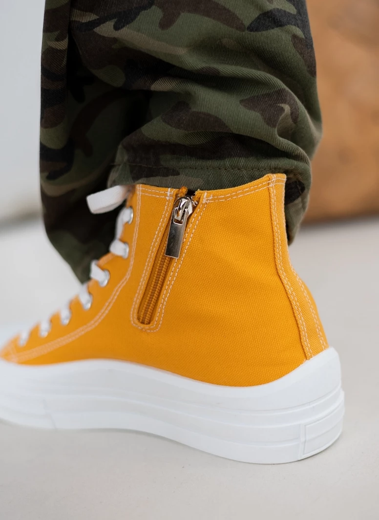 Xti Footwear Sneakers μποτάκια πάνινα Refresh 170676 - Μουσταρδί - Image 9