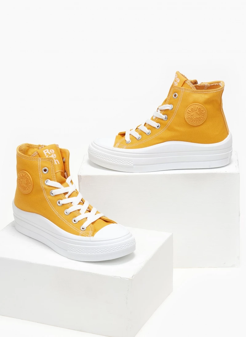 Xti Footwear Sneakers μποτάκια πάνινα Refresh 170676 - Μουσταρδί - Image 4