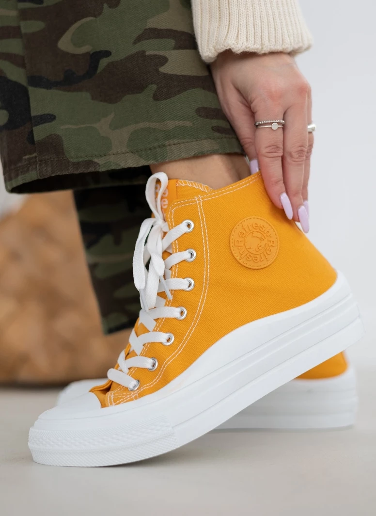 Xti Footwear Sneakers μποτάκια πάνινα Refresh 170676 - Μουσταρδί - Image 2