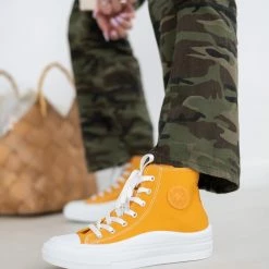 Xti Footwear Sneakers μποτάκια πάνινα Refresh 170676 - Μουσταρδί