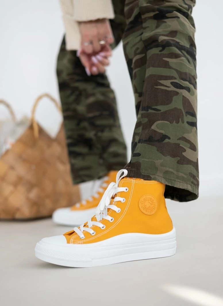 Xti Footwear Sneakers μποτάκια πάνινα Refresh 170676 - Μουσταρδί