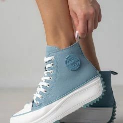 Sneakers μποτάκια πάνινα Refresh 170846 - Μπλε Jean