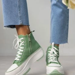 Sneakers μποτάκια πάνινα Refresh 170846 - Μέντα