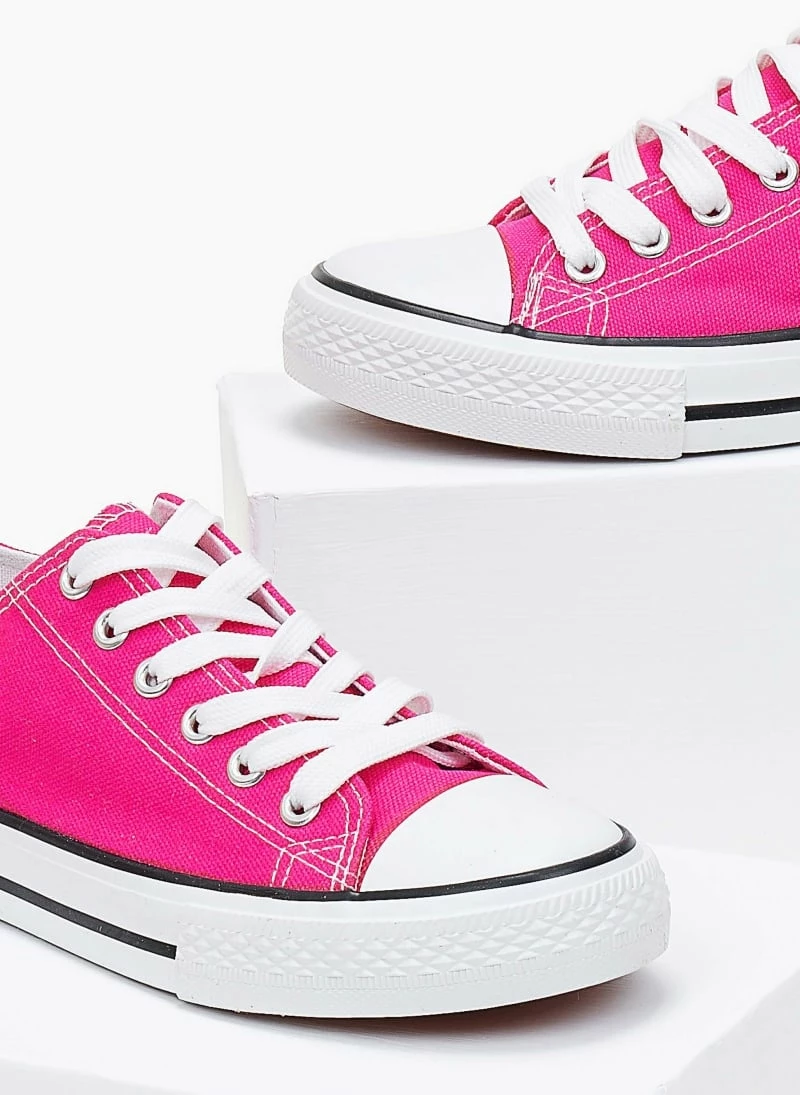 The Fashion Project Sneakers πάνινα Basic με κορδόνια - Φούξια - Image 6